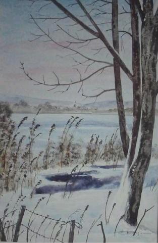 l'hiver (20X30)   aquarelle